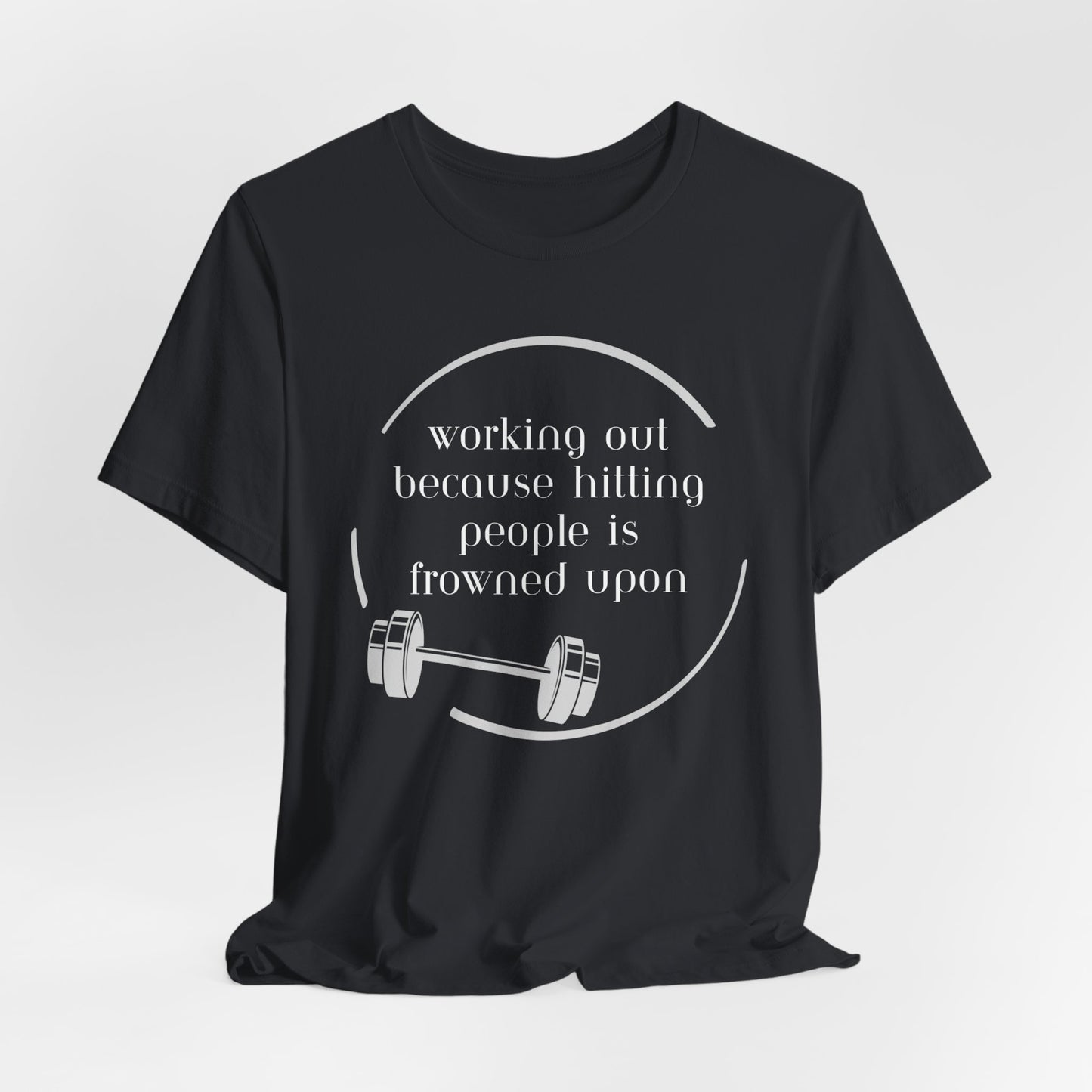 Working out; hitting people