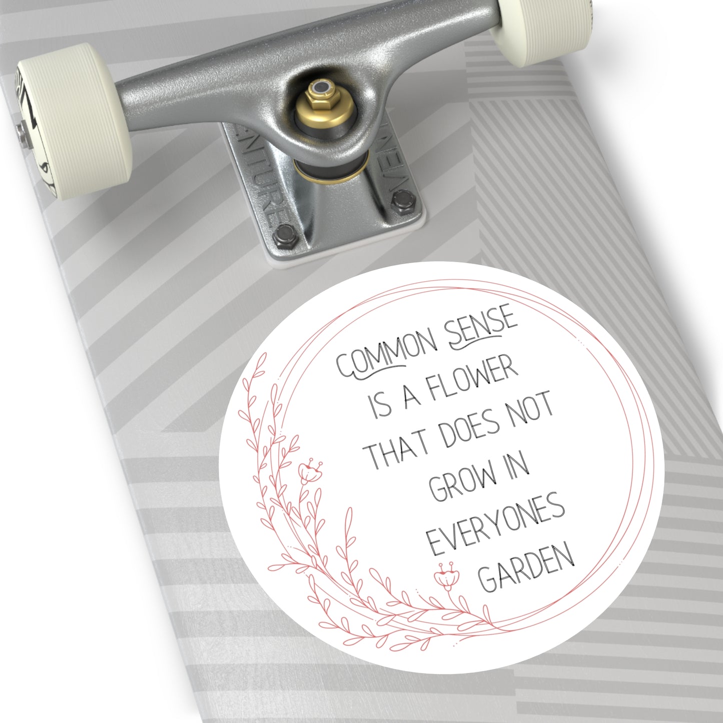 Common Sense Round Sticker