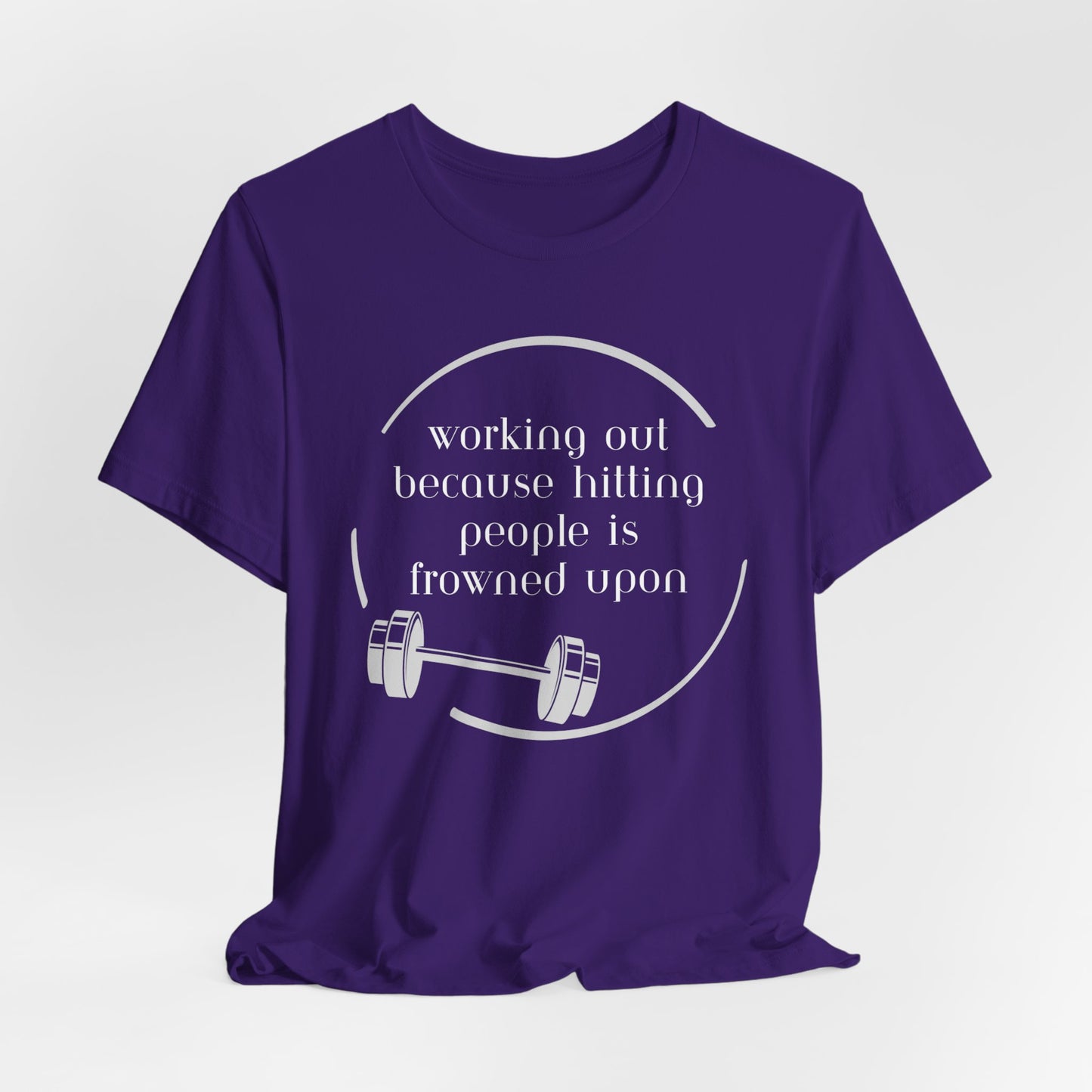 Working out; hitting people